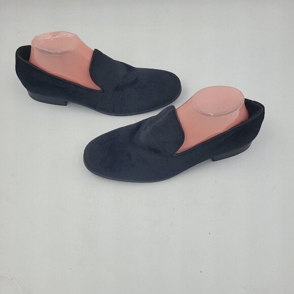 NEW VITTORIO RUSSO Pierre Slip-On Black Velvet Loafer Shoe Men's Size 7.5 - Picture 3 of 11